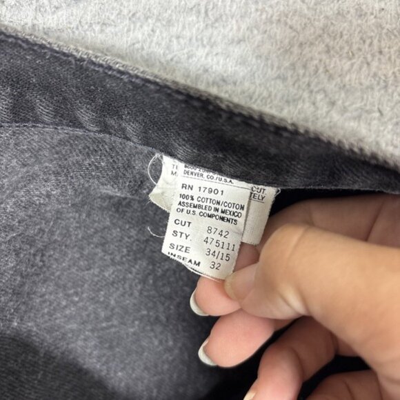 Vintage Rockies Jeans Womens 34/15 x 32 Black Rocky Mountain Bareback Western - Picture 3 of 10